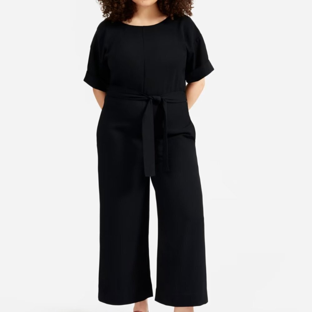 NWOT Everlane The Japanese GoWeave Short-Sleeve Jumpsuit size 0
